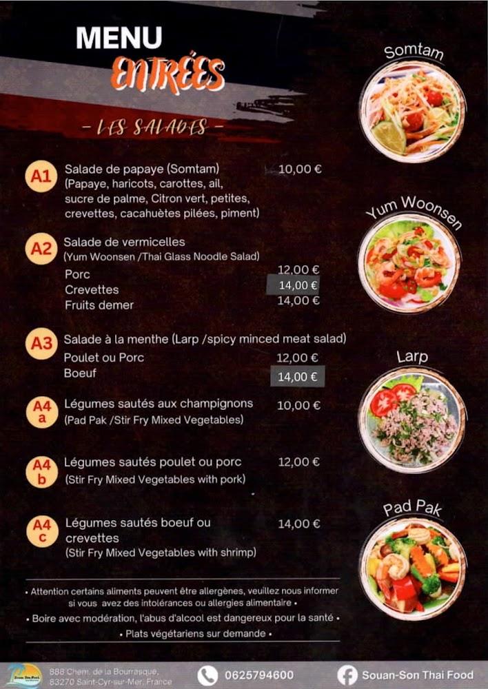 Souan-Son Thai Food - Menu Image 3